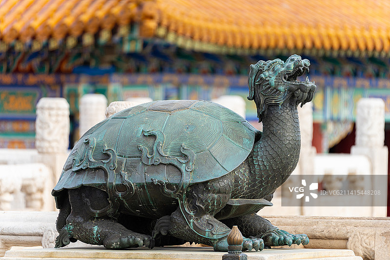 故宫太和殿前铜龟图片素材