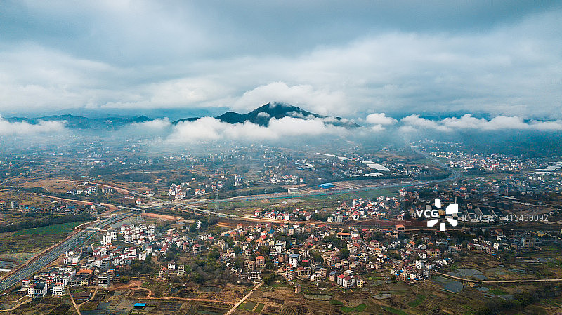 兴国县航拍风光图片素材