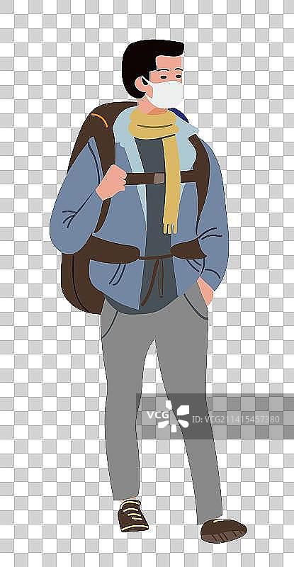 口罩男子1图片素材