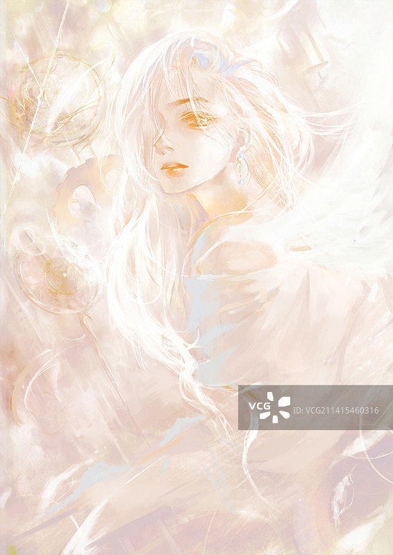 天使的回眸图片素材