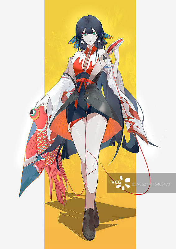 鱼纸鸢图片素材