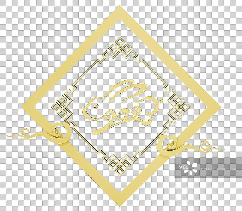 插画新年兔子素材图片素材