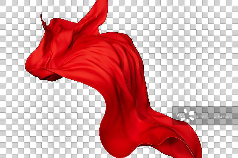 C4D风格的丝绸插画图片素材
