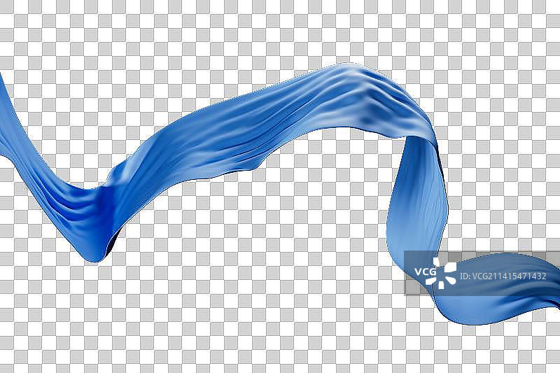 C4D风格的丝绸插画图片素材