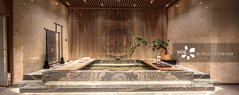 样板间温泉浴池图片素材