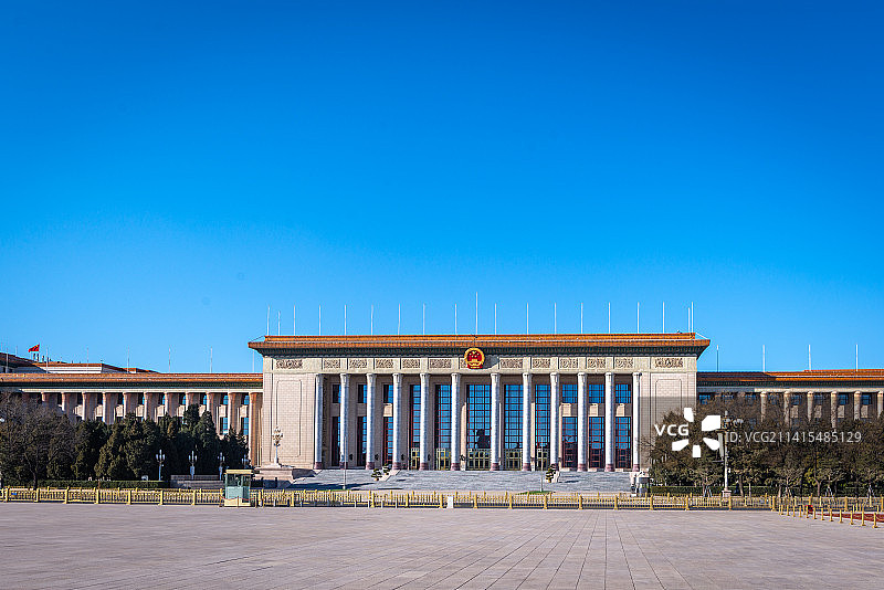 天安门广场人民大会堂图片素材