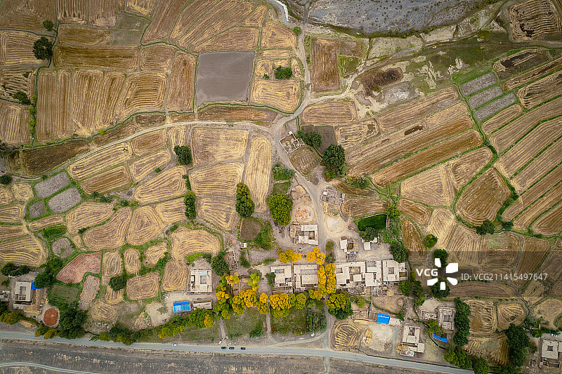 航拍秋季的甘肃酒泉玉门天境昌马图片素材