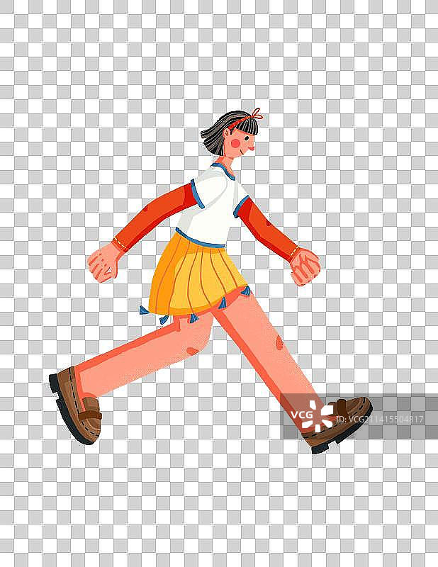 推和走路动作人物元素图片素材