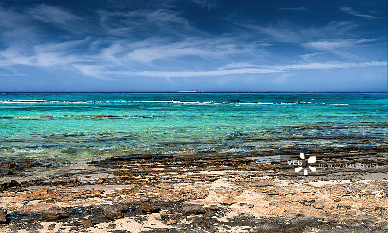 南海西沙琉璃七色海风光图片素材