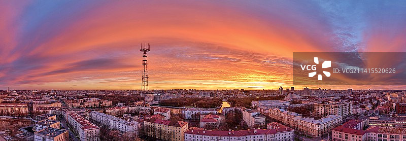 明斯克的黄昏图片素材