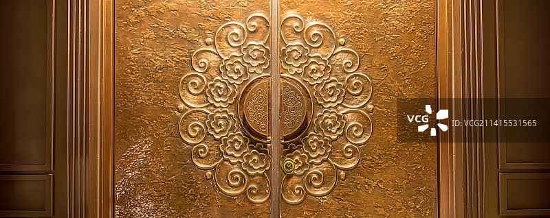 中式大门图片素材