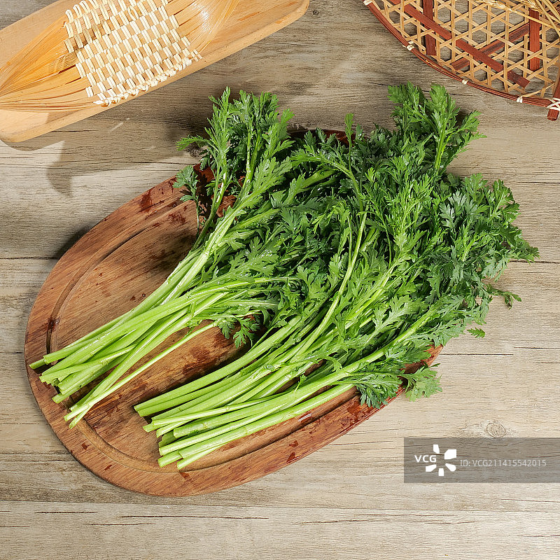 茼蒿皇帝菜青菜蔬菜图片素材