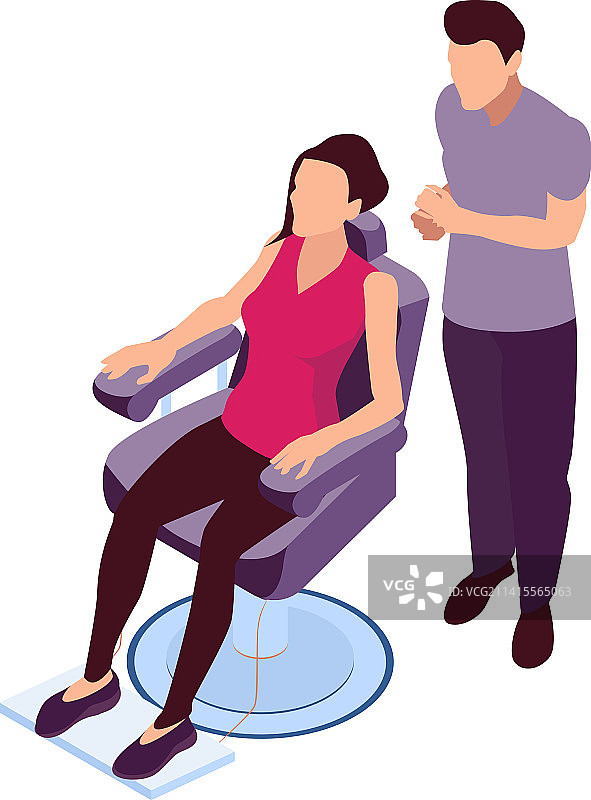 理发店人物写实作品图片素材