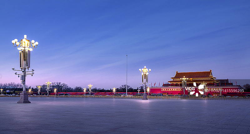 天安门之夜图片素材