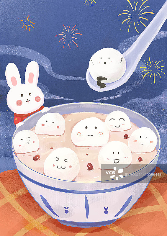 吃汤圆图片素材