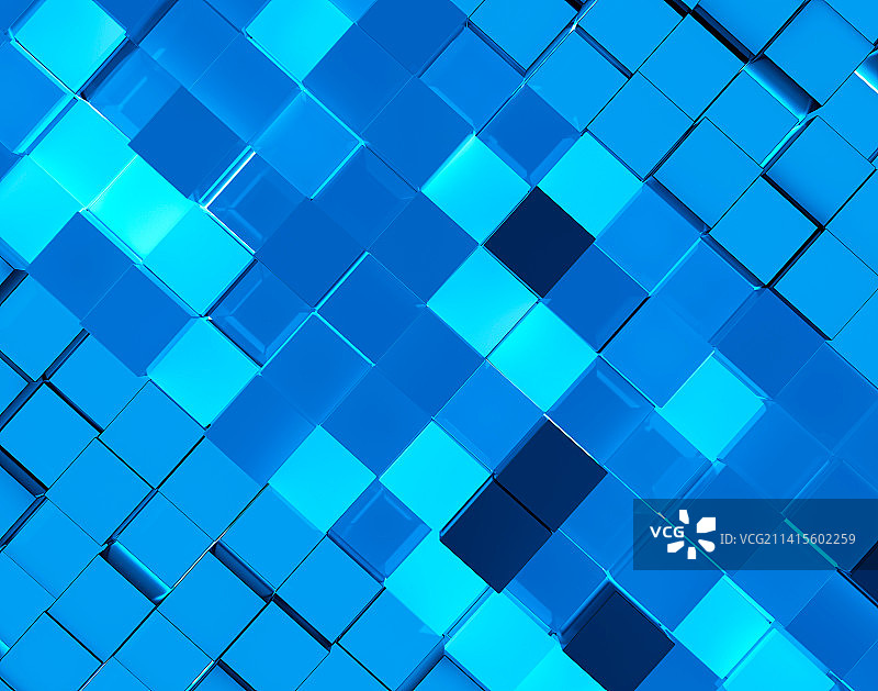 3D渲染蓝色发光背景图片素材