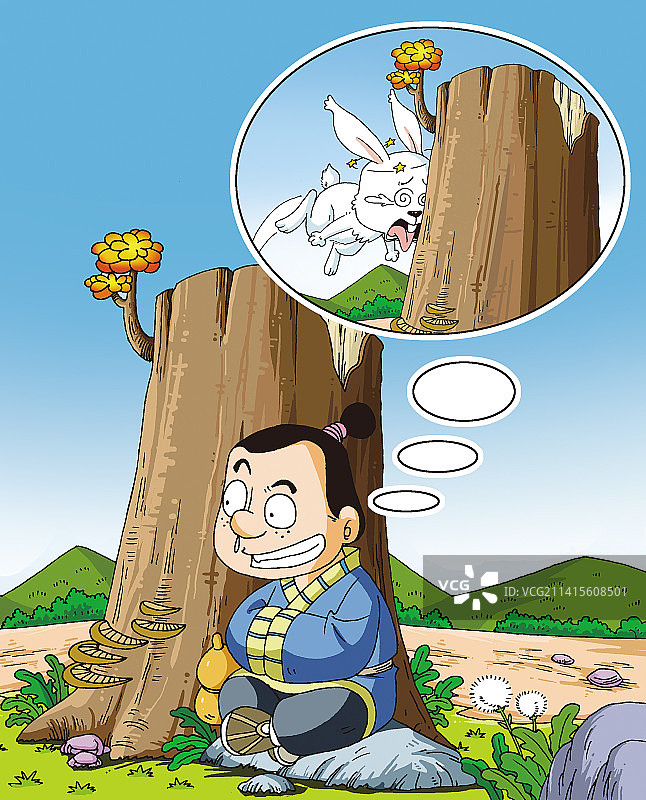 守株待兔图片素材