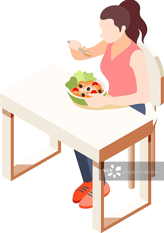 糖尿病早餐沙拉组合图片素材
