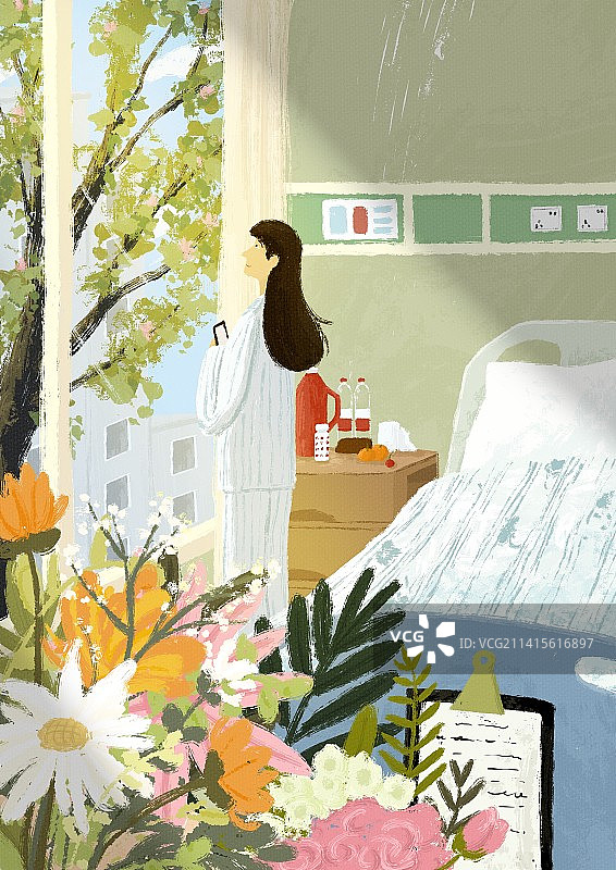 住院时光图片素材