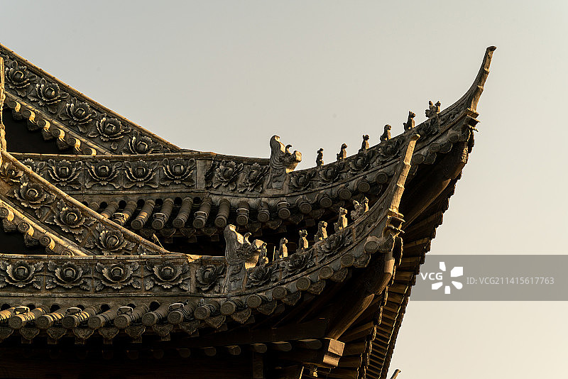 中国古代建筑之美，明清建筑局部图片素材