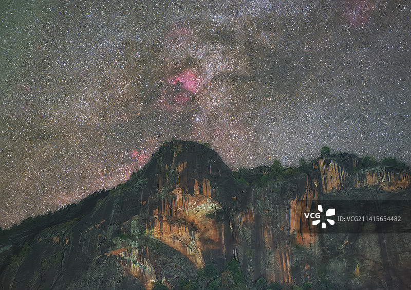 丹霞银河图片素材