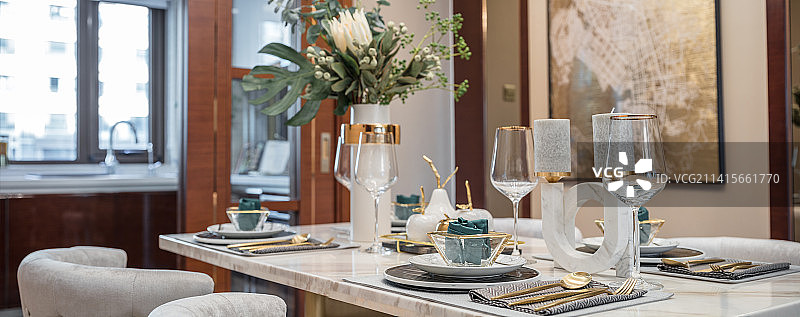 样板间餐桌图片素材