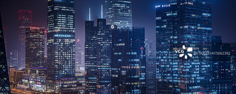 北京城市夜景图片素材