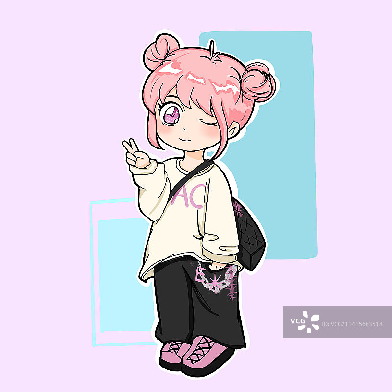 可爱女孩图片素材