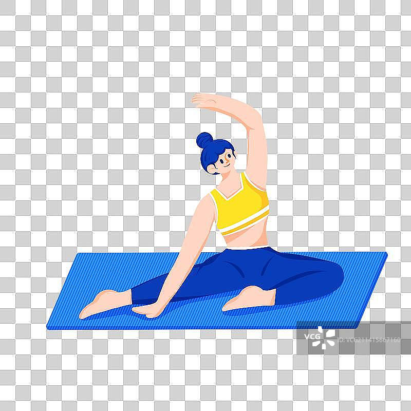 坐着工作的年轻女性图片素材