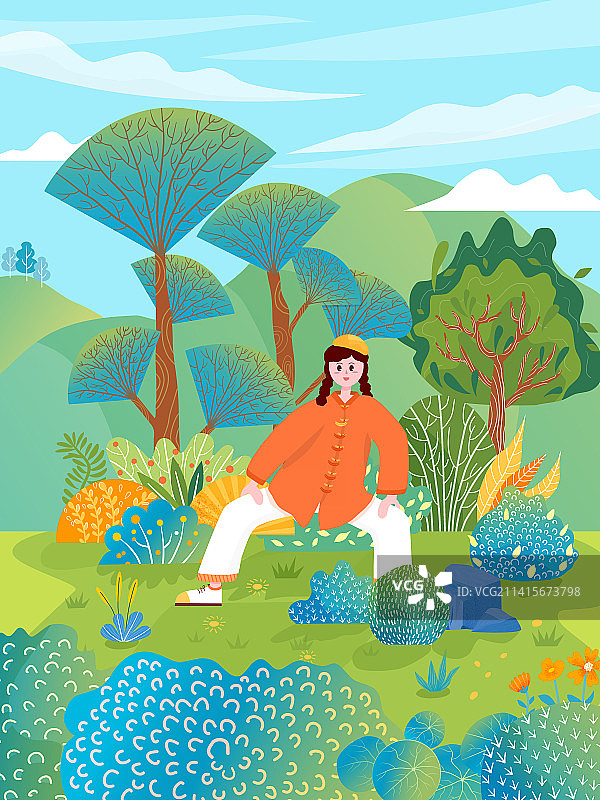 八段锦图片素材