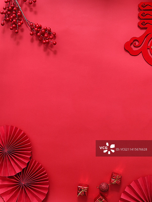 红色的新年背景素材图片素材