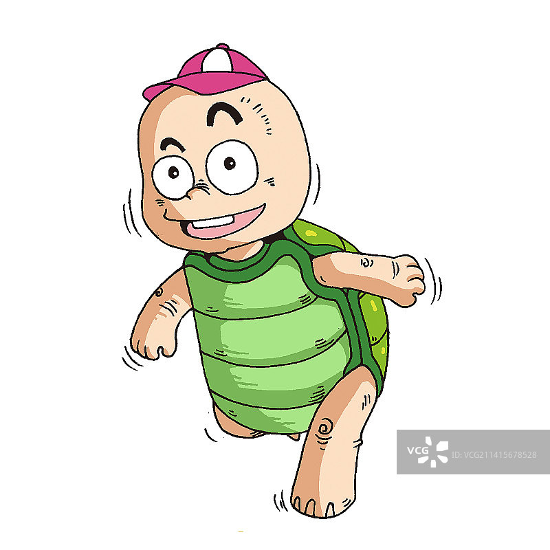 乌龟跑步图片素材