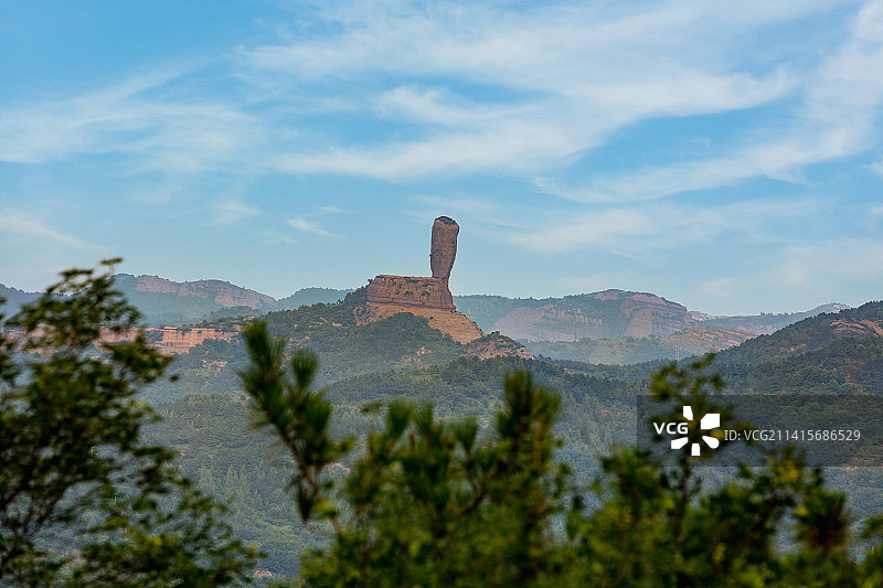 中国河北承德磬锤峰景区棒槌山图片素材
