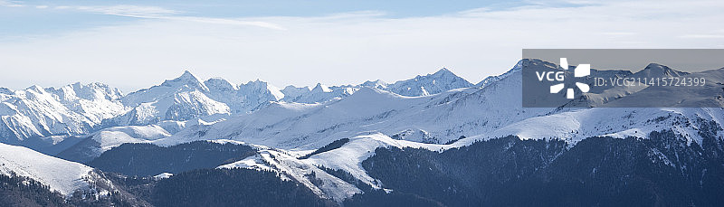 法国图卢兹雪山风光图片素材
