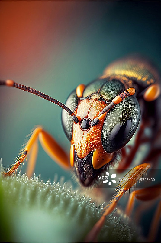 印度尼西亚植物上的昆虫特写图片素材