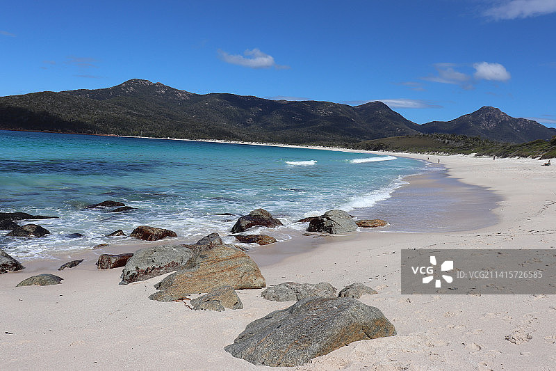 澳大利亚塔斯马尼亚州科尔斯湾海滩风光图片素材