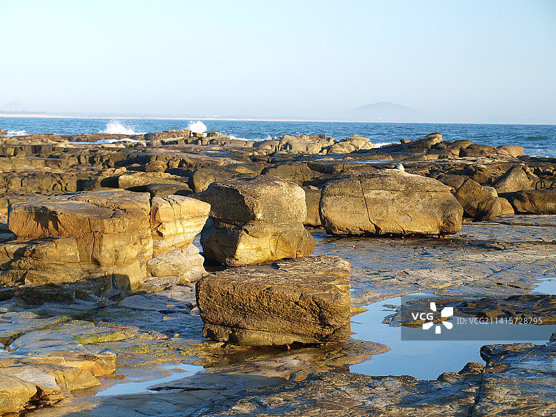 澳大利亚西澳大利亚曼杜拉海滩岩石风景图片素材