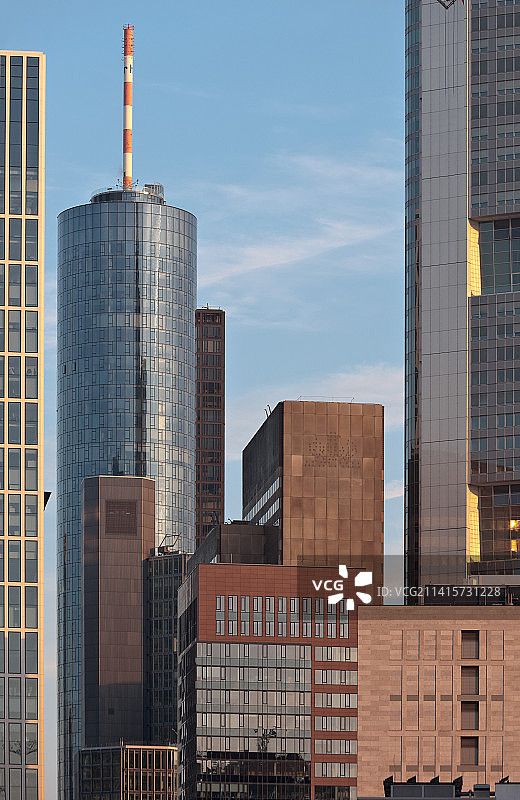 德国法兰克福摩天大楼景色图片素材