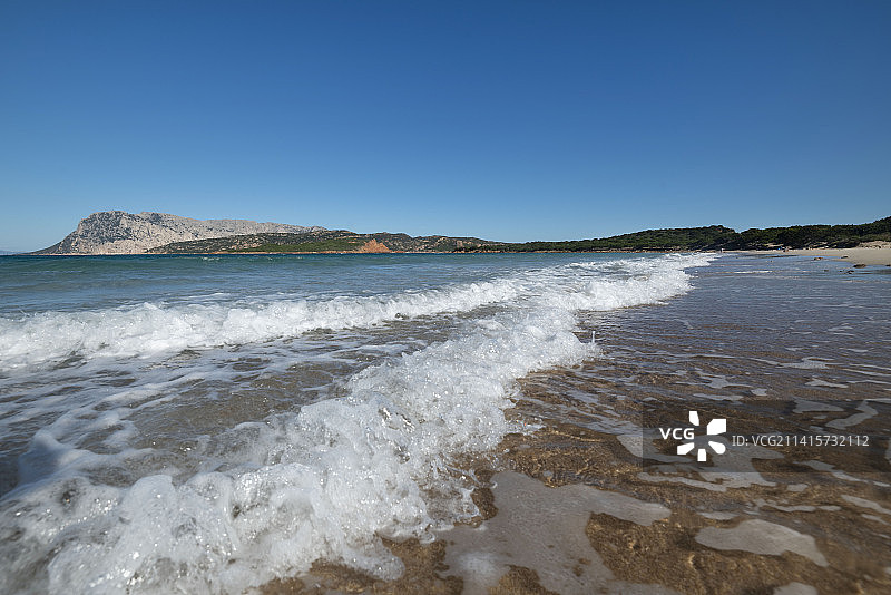 圣特奥多罗撒丁岛美丽的白色沙滩图片素材