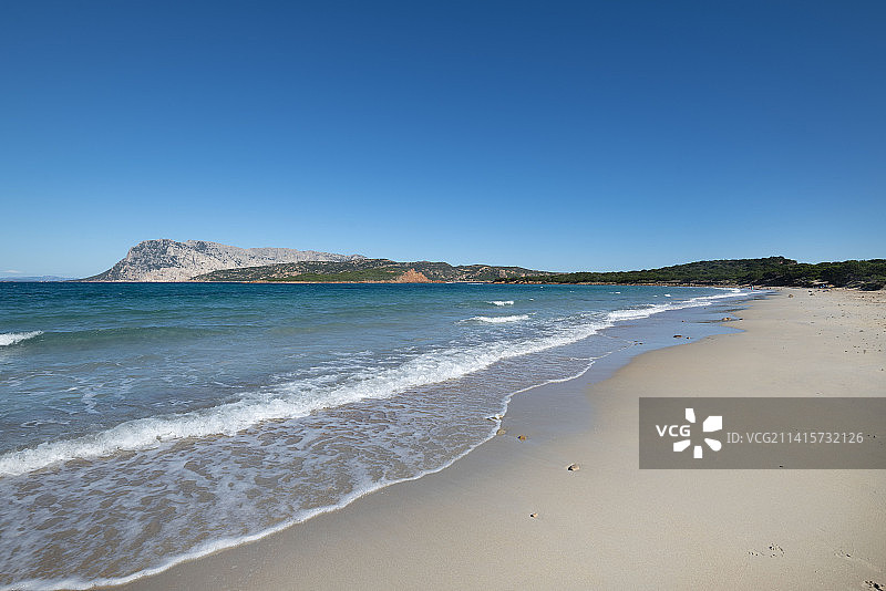 圣特奥多罗撒丁岛美丽的白色沙滩图片素材