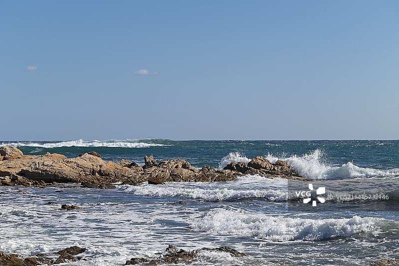 圣特奥多罗撒丁岛美丽的白色沙滩图片素材