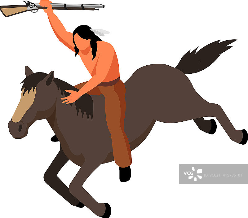 印度武士2.5D构图图片素材