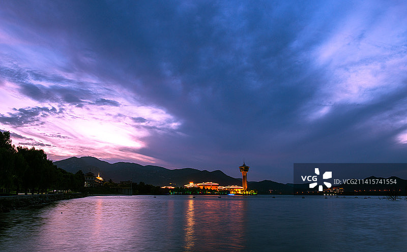 夜色雪野湖#12月打卡挑战#图片素材