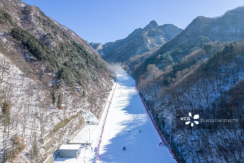 冬季翠华山滑雪场图片素材