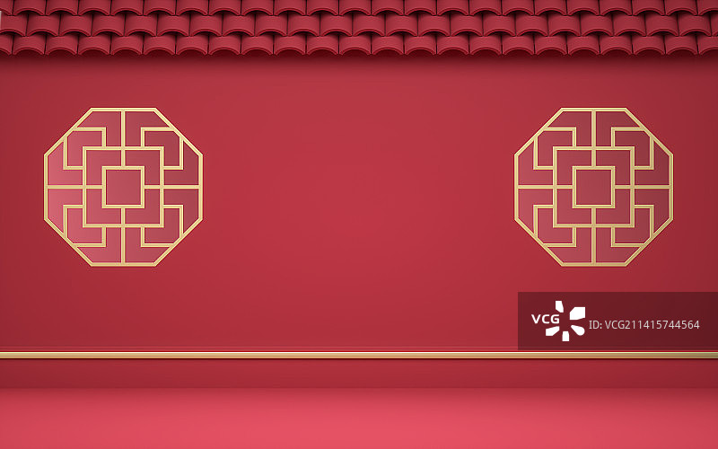 3d产品展台春节场景新年背景图片素材