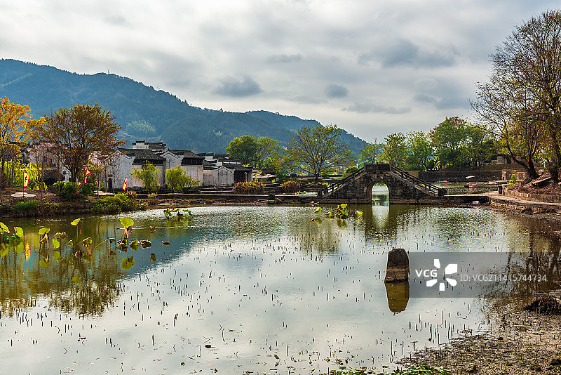 江南第一村——黄山市呈坎八卦村图片素材