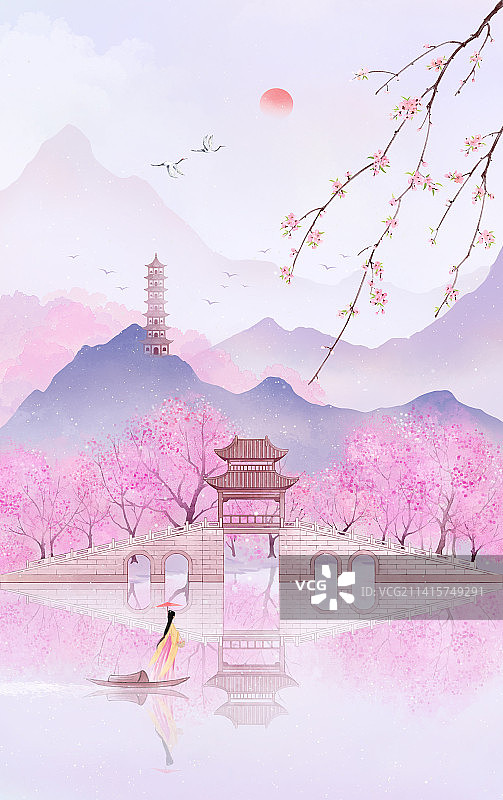 国色颐和园图片素材