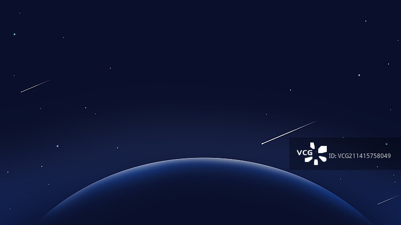 简约高级星空科技感PPT背景图片素材