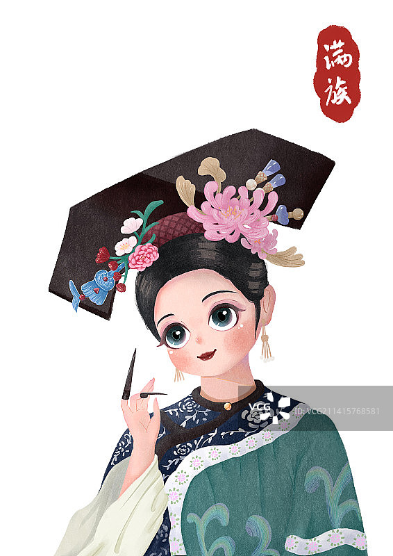 民族頭像图片素材