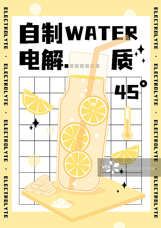 点解质水自制图片素材